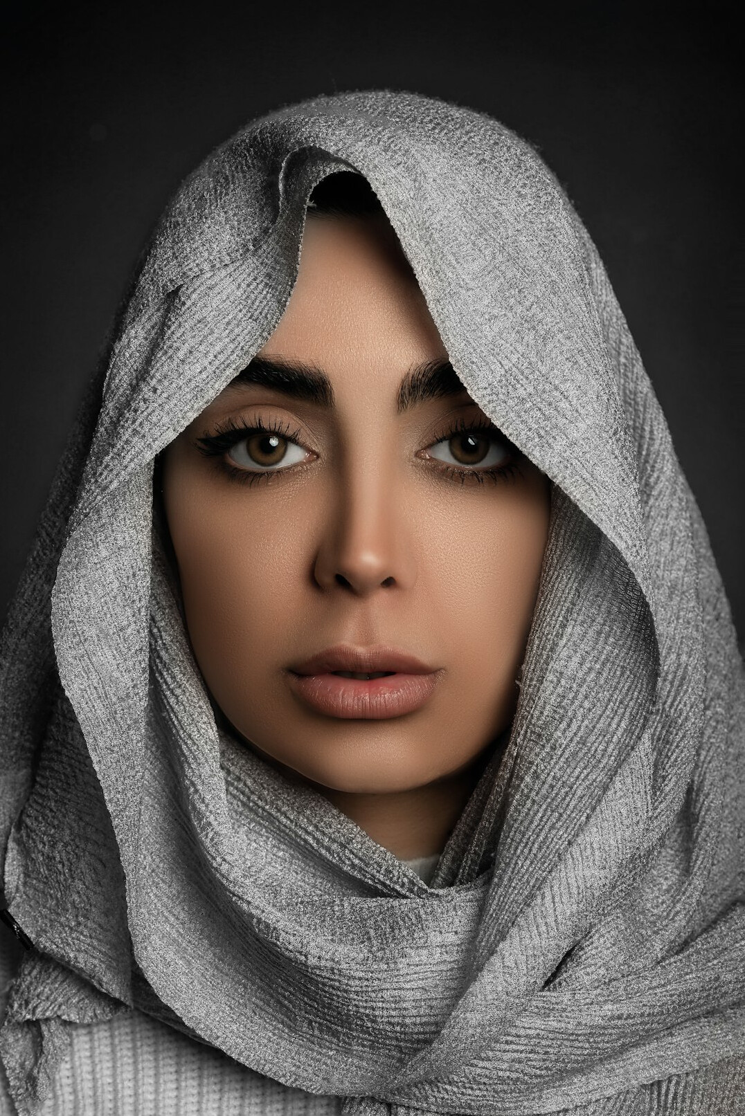 Studio portrait of a Middle Eastern woman specialist